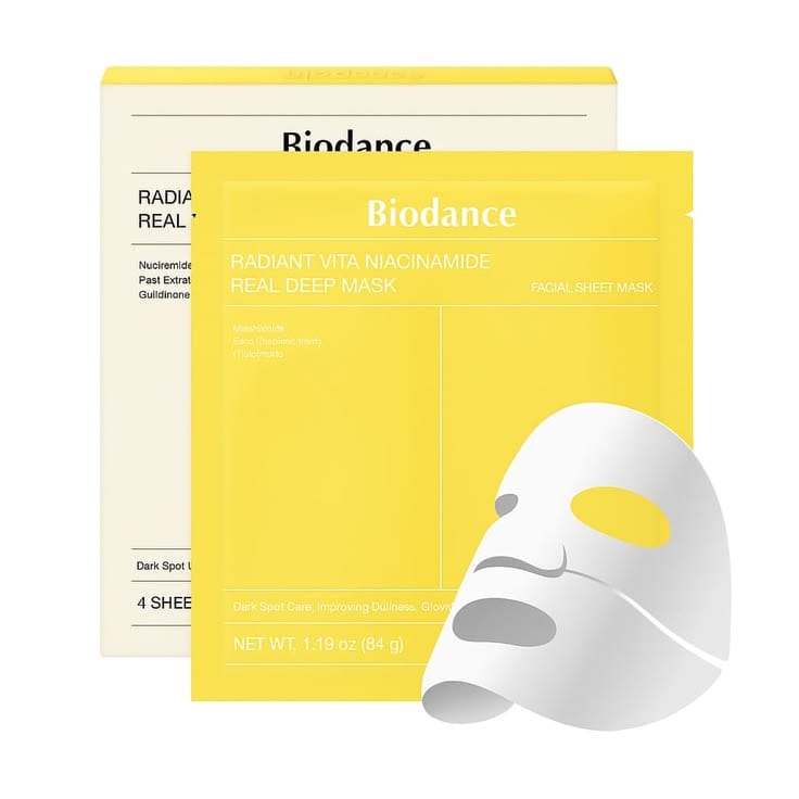 Biodance Radiant Vita Niacinamide Real Deep Sheet Mask (Single)