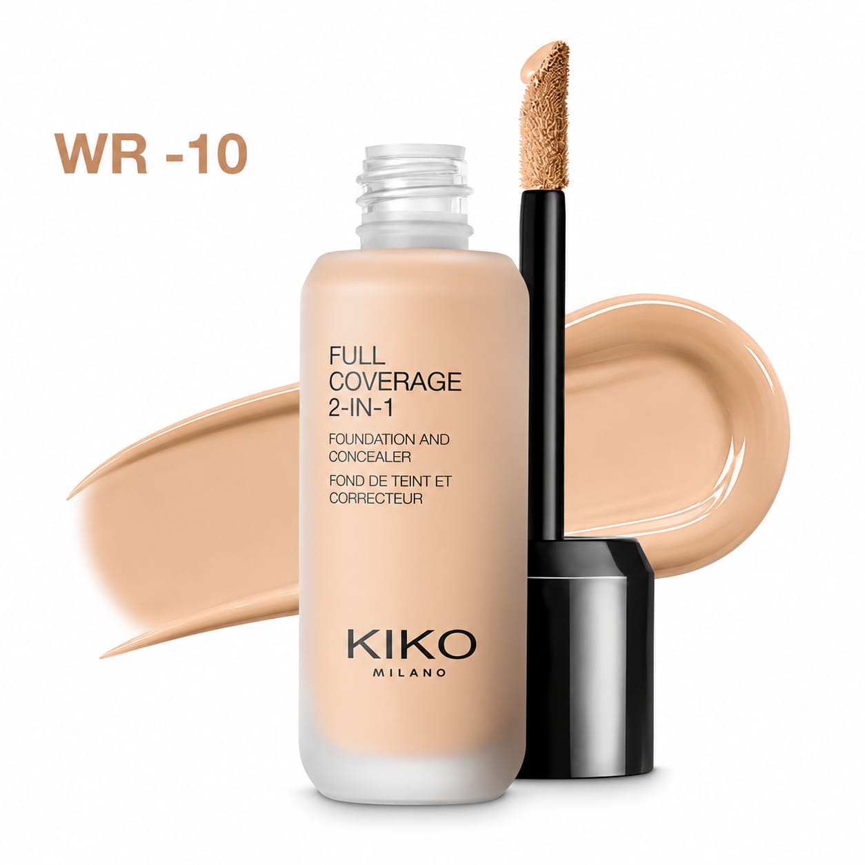 KIKO Milano Full Coverage 2-In-1 Foundation & Concealer - Image 2