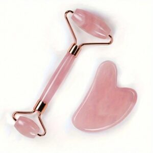 Rose Quartz Roller & Gua Sha Set