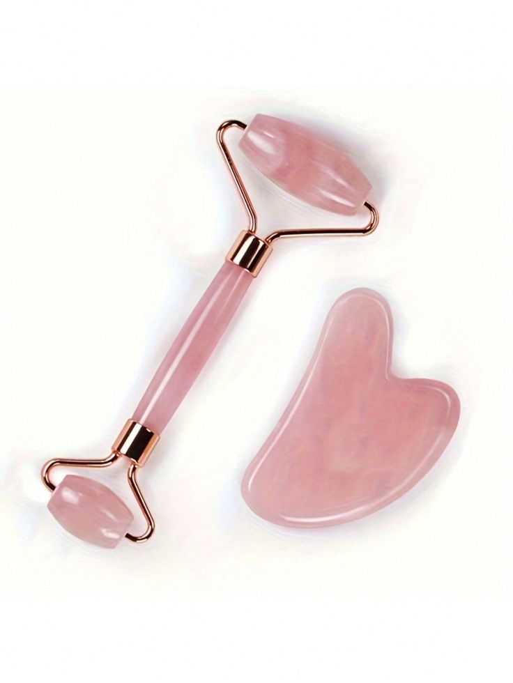 Rose Quartz Roller & Gua Sha Set