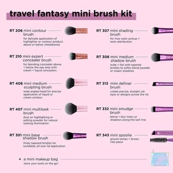 Real Techniques Travel Fantasy Mini Brush Kit - Image 3