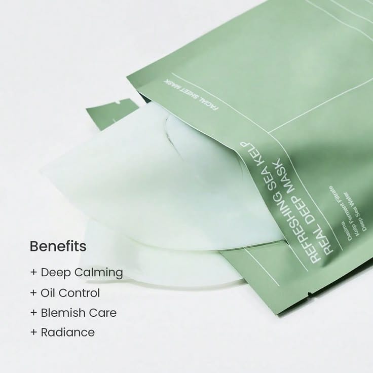 Biodance Refreshing Sea Kelp Real Deep Sheet Mask (Pack of 4)