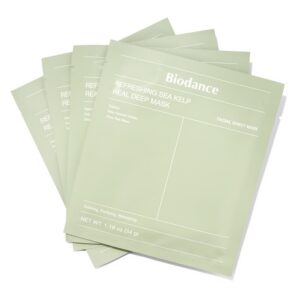 Biodance Refreshing Sea Kelp Real Deep Sheet Mask (Pack of 4)