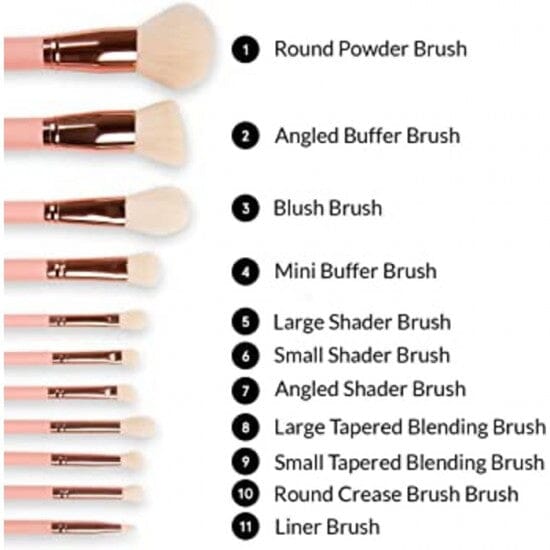 BH Cosmetics Weekend Vibes Brunch Bunch 11-Piece Brush Set - Image 4