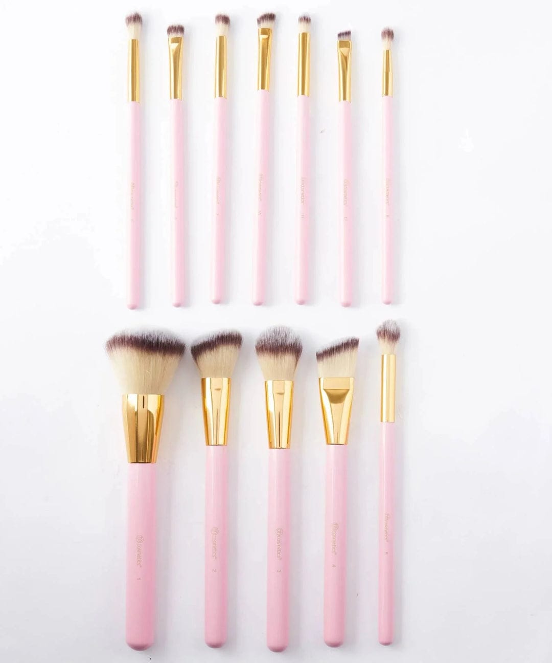 BH Cosmetics Pink Studded Elegance 12-Piece Brush Set (With Stand) - Image 2