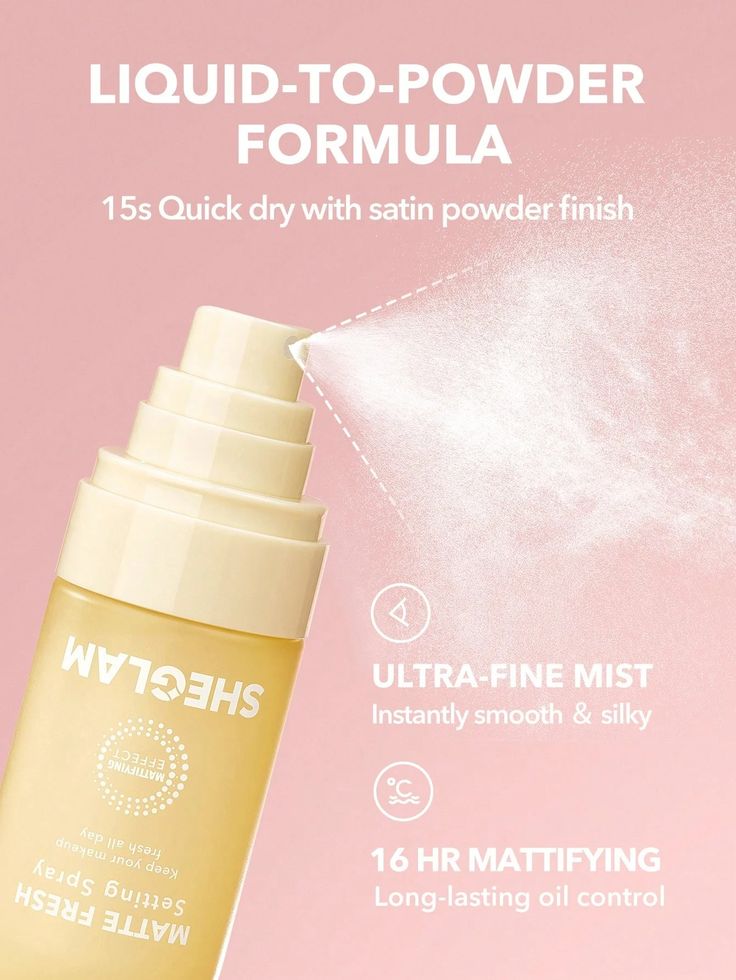SHEGLAM Matte Fresh Setting Spray – Long Lasting Oil Control Makeup Fixer (55ml) - Image 2