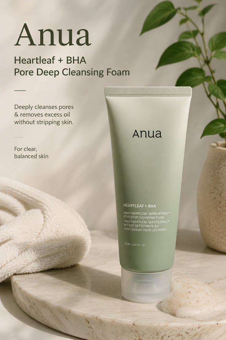 Anua Heartleaf + BHA Pore Deep Cleansing Foam 150ml – Deep Pore Cleanser for Sensitive Skin - Image 3