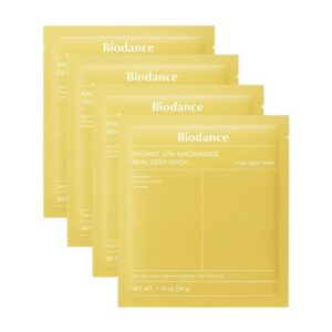 Biodance Radiant Vita Niacinamide Real Deep Sheet Mask (Pack of 4)