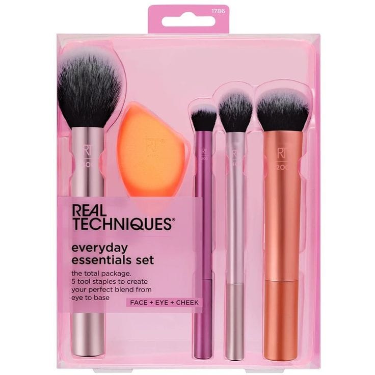 Real Techniques Everyday Essentials 5-Piece Makeup Brush Set - Image 2