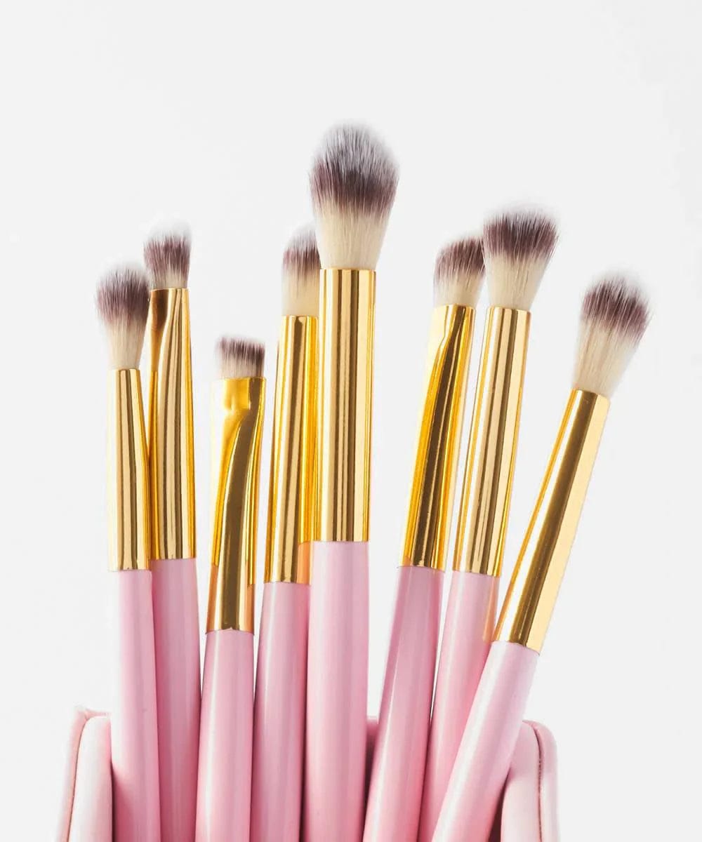 BH Cosmetics Pink Studded Elegance 12-Piece Brush Set (With Stand) - Image 4
