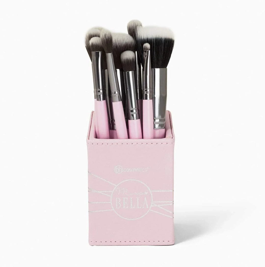 BH Cosmetics Mrs. Bella 9-Piece Makeup Brush Set (With Luxe Brush Holder) - Image 2