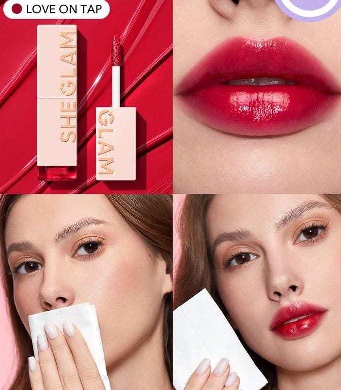 SHEGLAM Take A Hint Lip Tint – Love On Tap