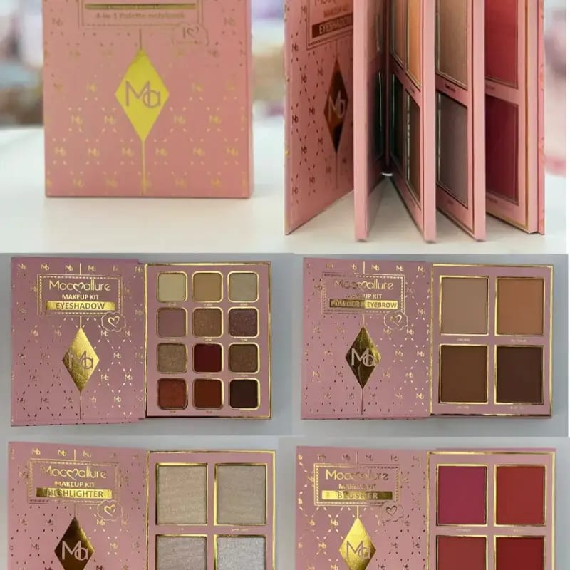 Moccallure 4-in-1 Makeup Kit Palette Notebook