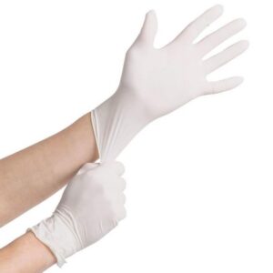 White Latex Gloves