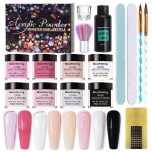 Acrylic Nail Powder Kit 2 – 8 Color Nail Extension Set for Beginners & Professionals