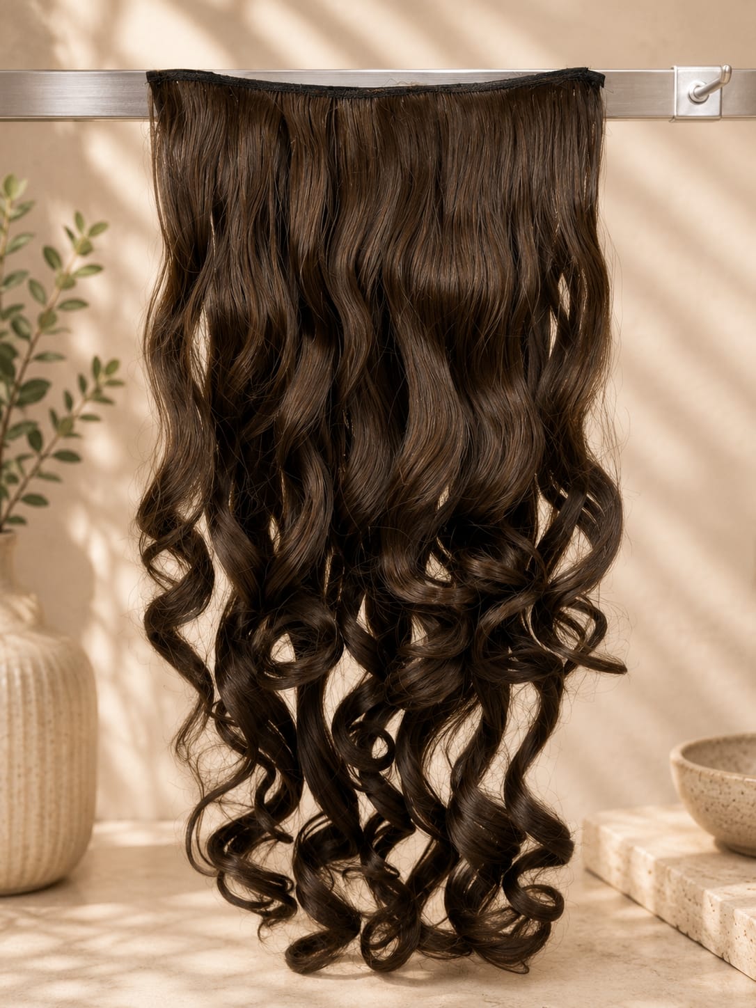 Brown Bouncy Curl Hair Extensions