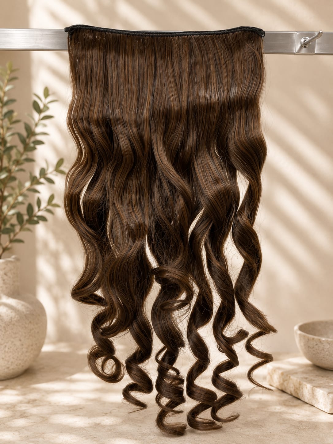 Brown Bouncy Curl Hair Extensions
