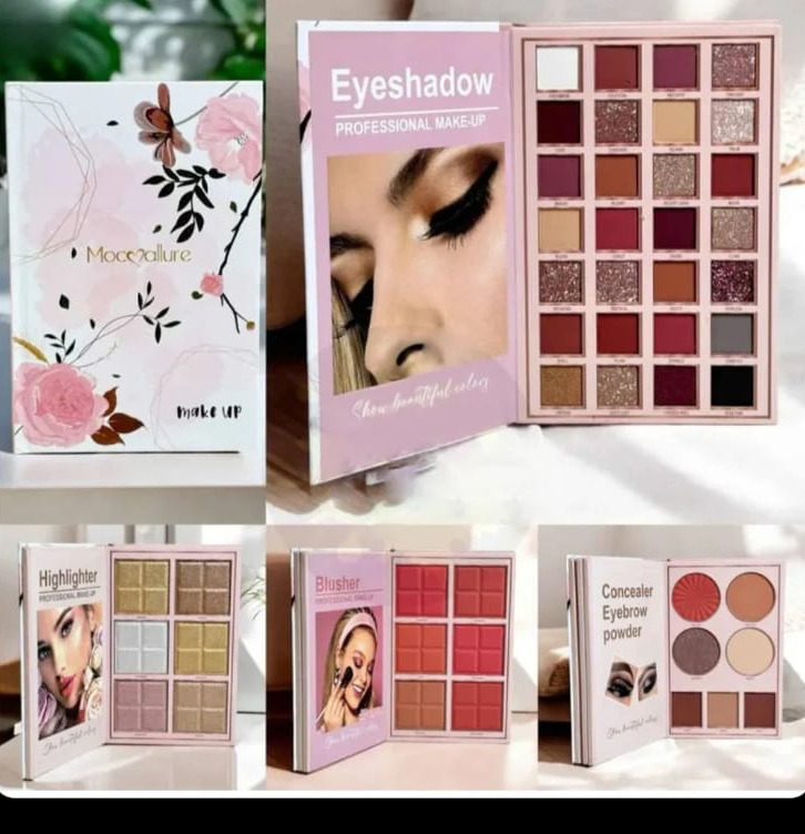 Moccallure 4-in-1 Makeup Book Palette – Complete Beauty in One