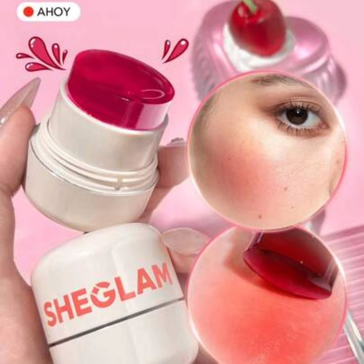 SHEGLAM Jelly-Licious Hydrating Lip & Blush Tint – Ahoy - Image 2