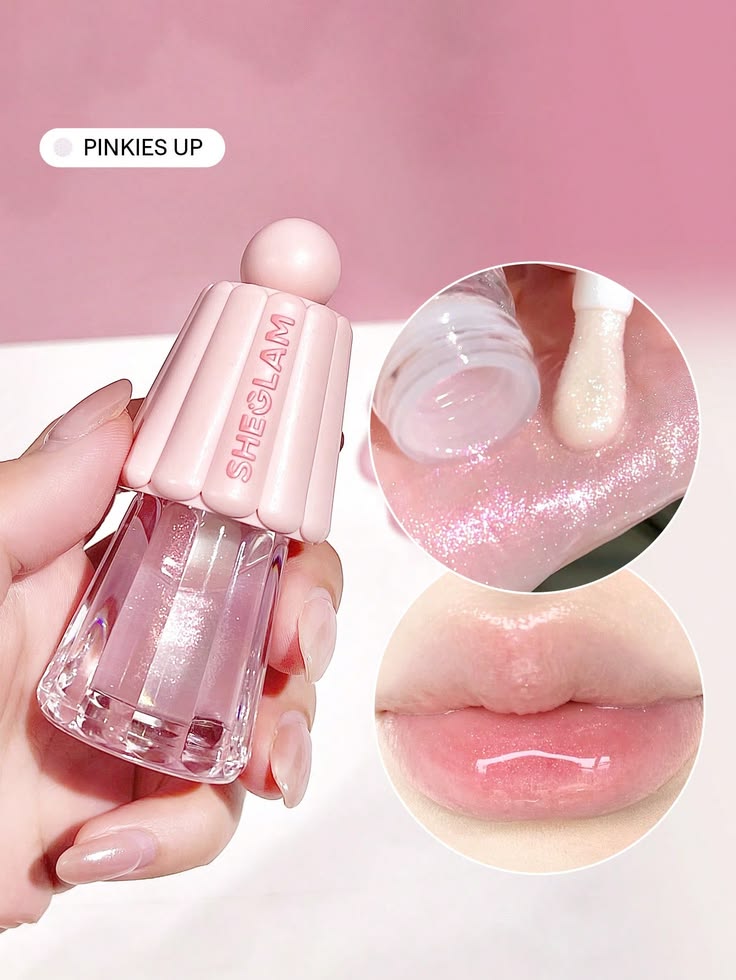 SHEGLAM Jelly Wow Hydrating Lip Oil – Pinkies Up - Image 2