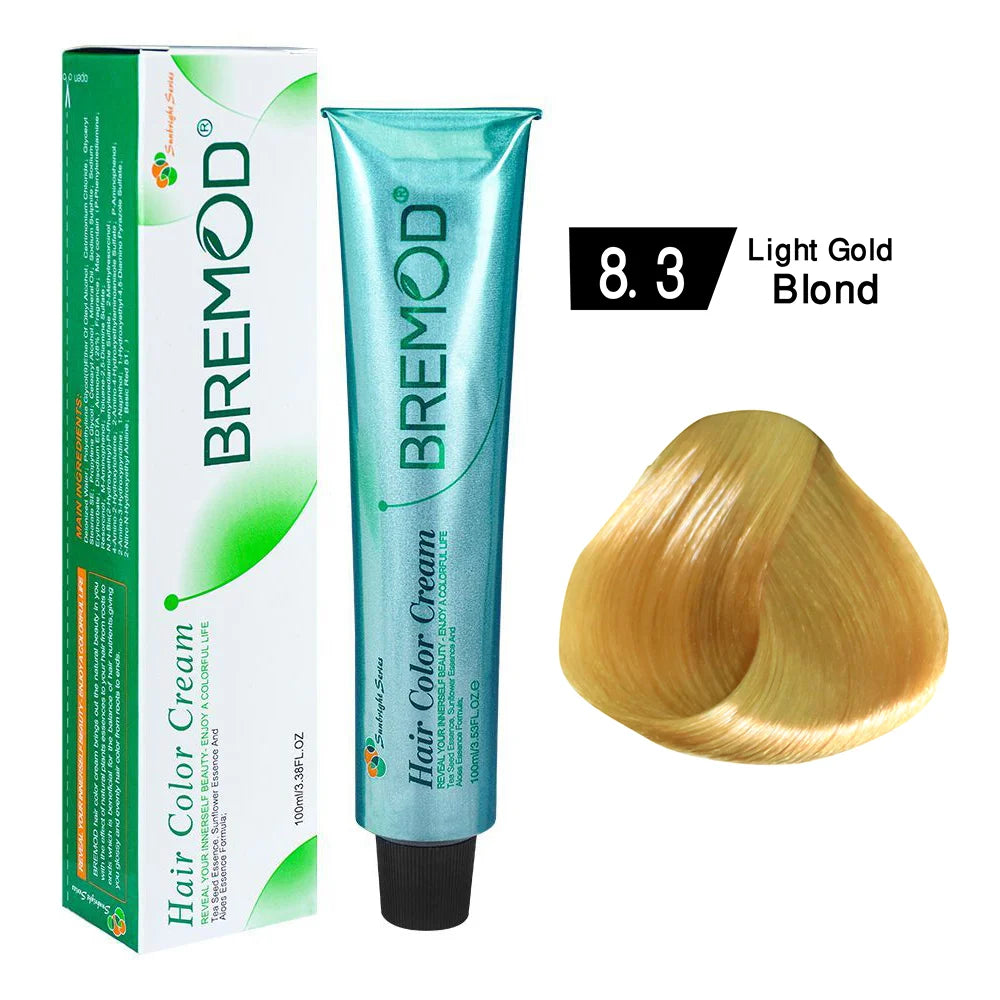 Bremod Hair Color Cream 8.3 Light Gold Blond