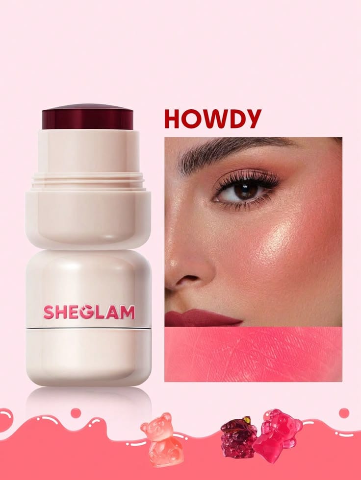 SHEGLAM Jelly-Licious Hydrating Lip & Blush Tint – Howdy - Image 2