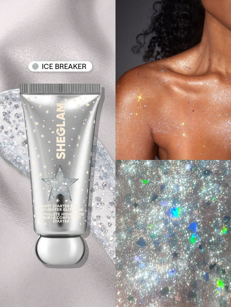 SHEGLAM Party Starter Body Highlighter Glitter Gel – Ice Breaker - Image 2