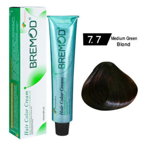 Bremod Hair Color Cream 7.7 Medium Green Blond