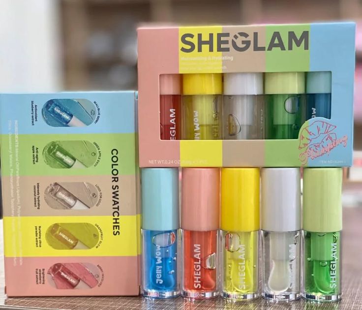 SHEGLAM Jelly Wow Hydrating Lip Oil – Pack of 5 - Image 4
