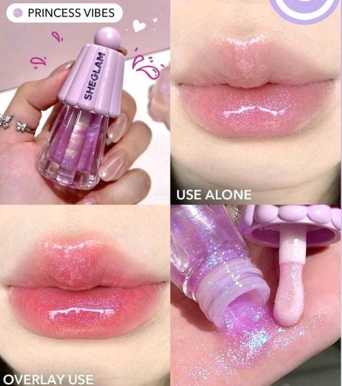 SHEGLAM Jelly Wow Hydrating Lip Oil – Princess Vibes - Image 2