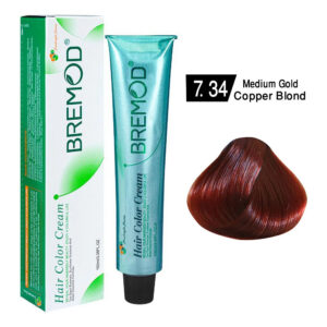Bremod Hair Color Cream 7.34 Medium Gold Copper Blond