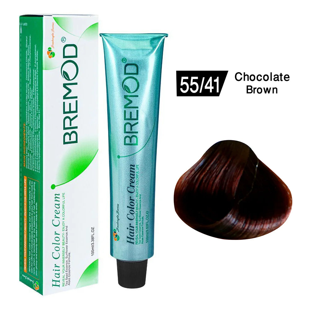 Bremod Hair Color Cream 55/41 Chocolate Brown