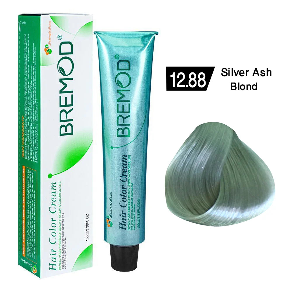 Bremod Hair Color Cream 12.88 Silver Ash Blond