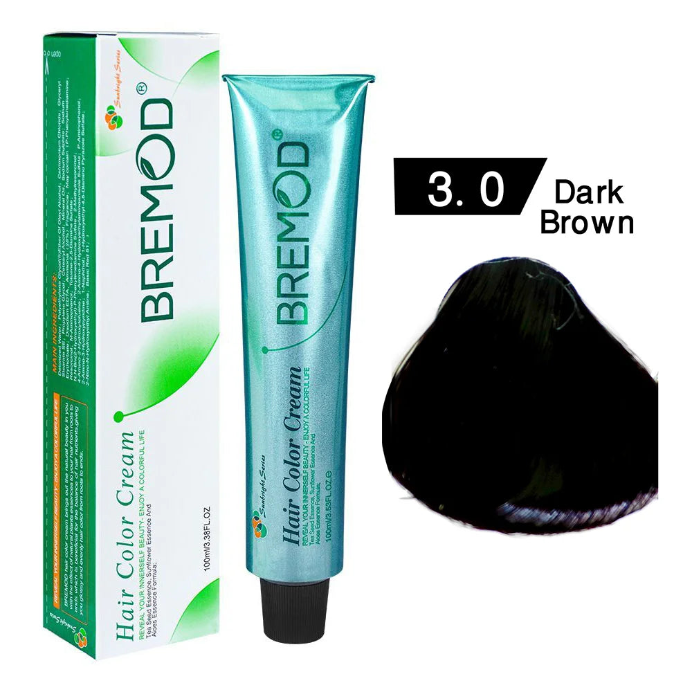 Bremod Hair Color Cream 3.0 Dark Brown