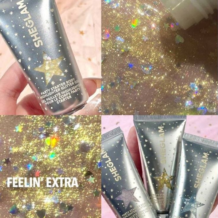 SHEGLAM Party Starter Body Highlighter Glitter Gel – Feelin' Extra - Image 2