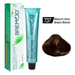 Bremod Hair Color Cream 7.37 Medium Gold Green Blond
