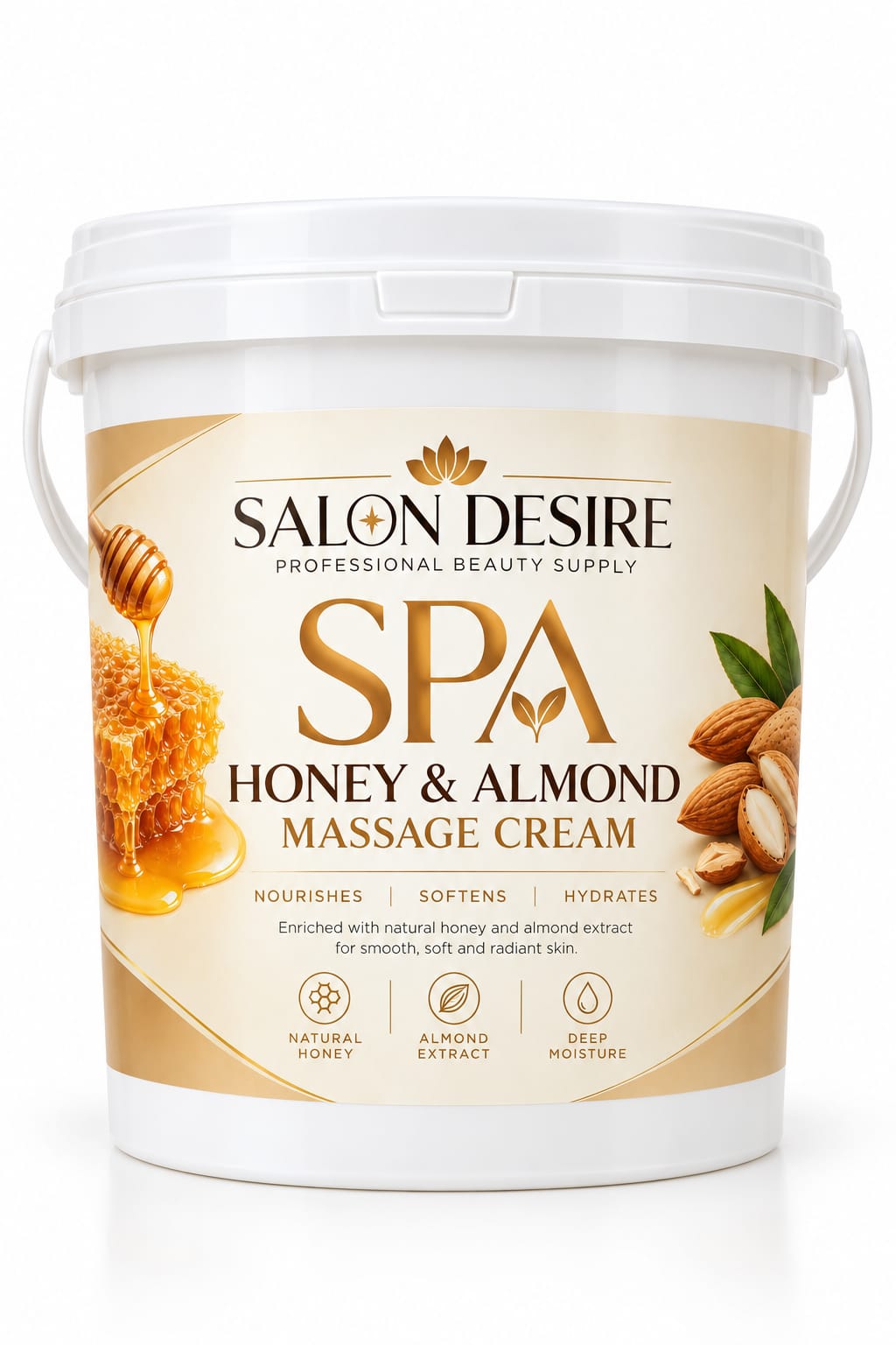 Salon Desire SPA Honey & Almond Massage Cream – 5kg